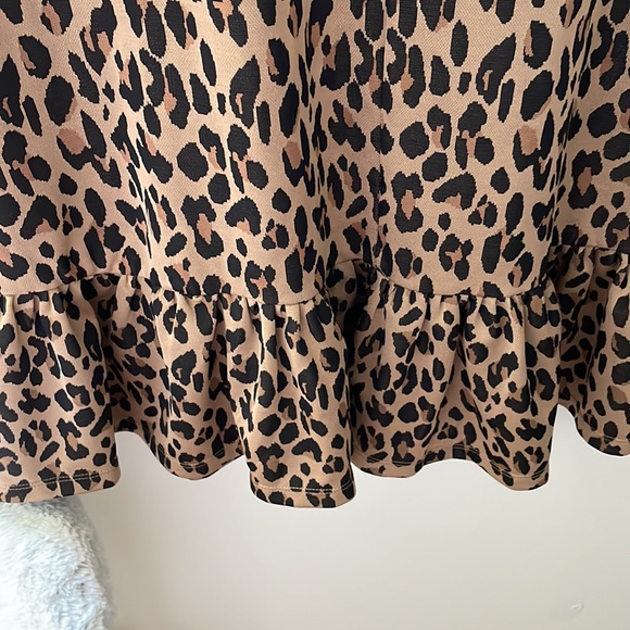 Zara leopard babydoll dress. - Picture 4 of 4